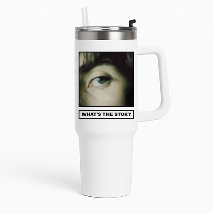 What's The Story Orange Tumbler