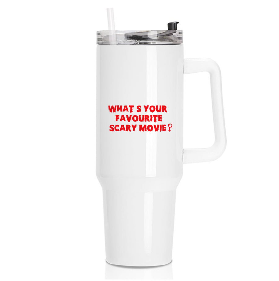 What's Your Favourite Scary Movie - Scream Tumbler