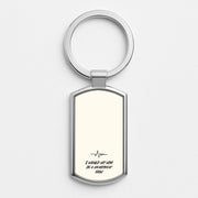 I Would Hit Him In A Heartbeat Now Luxury Keyring 1
