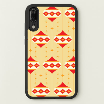 Abstract Christmas Baubles Pattern Huawei P20 Case