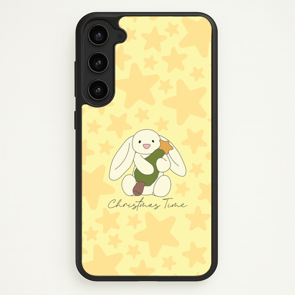 Christmas Bunny Stars Plush Galaxy S23 Case