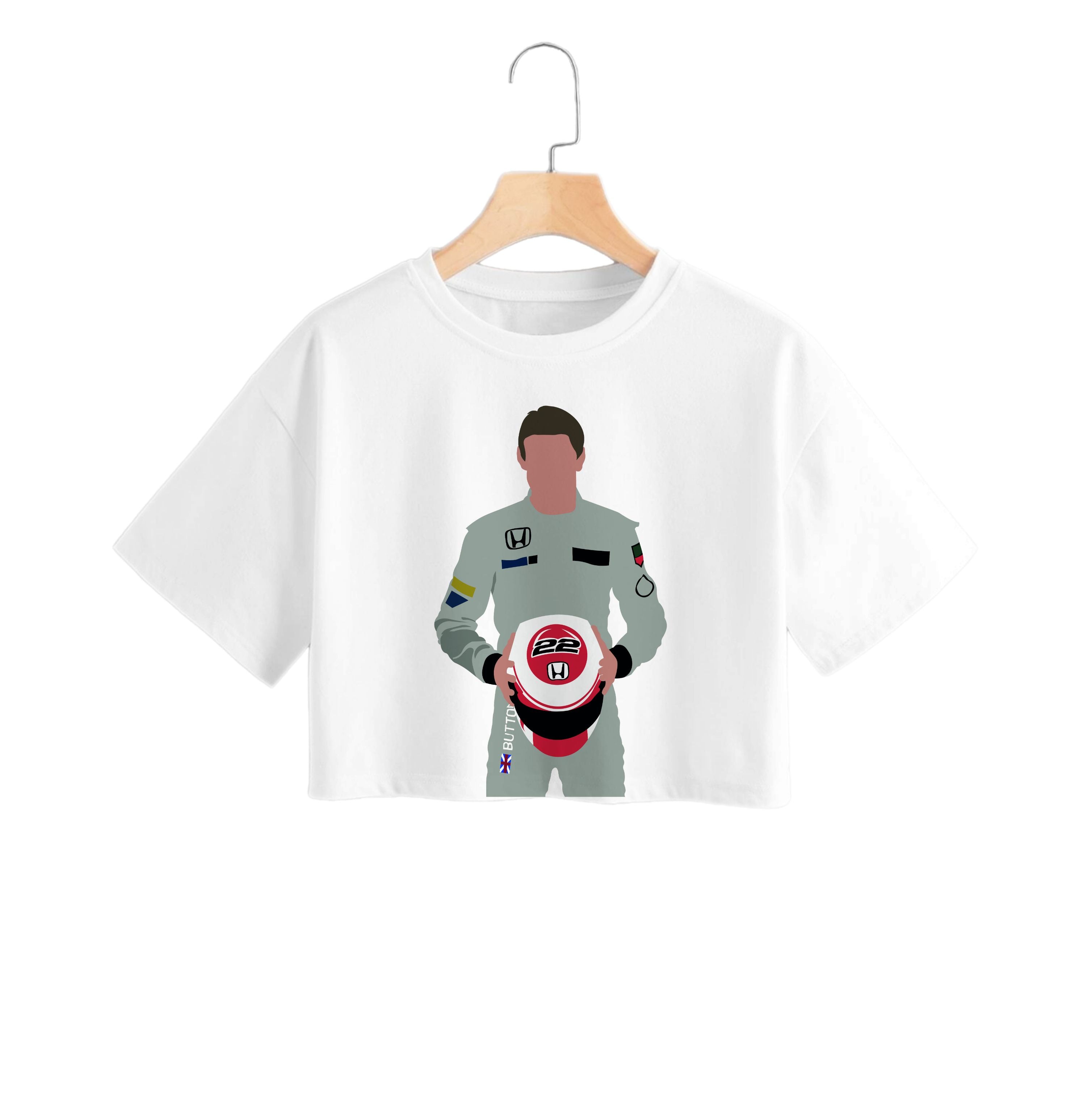 Button - F1 Crop Top