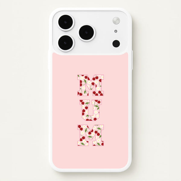 Floral Varsity Mum iPhone 17 Pro Case