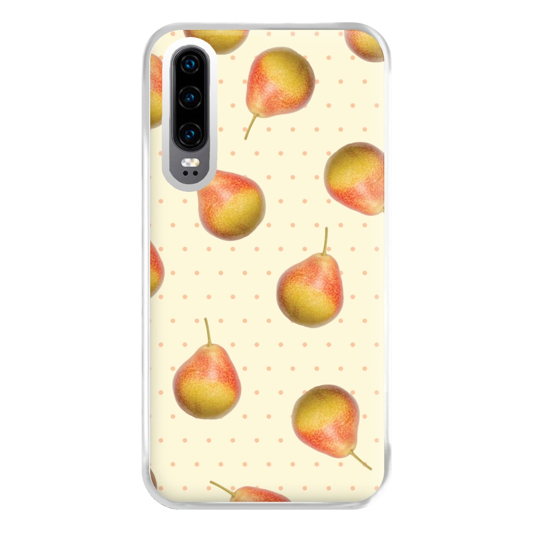Pears And Polka Dots Pattern Huawei P30 Case