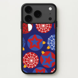 Spider Hero Baubles Pattern iPhone 17 Pro Max Case