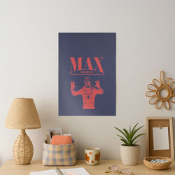 Max Blue And Red Art Print