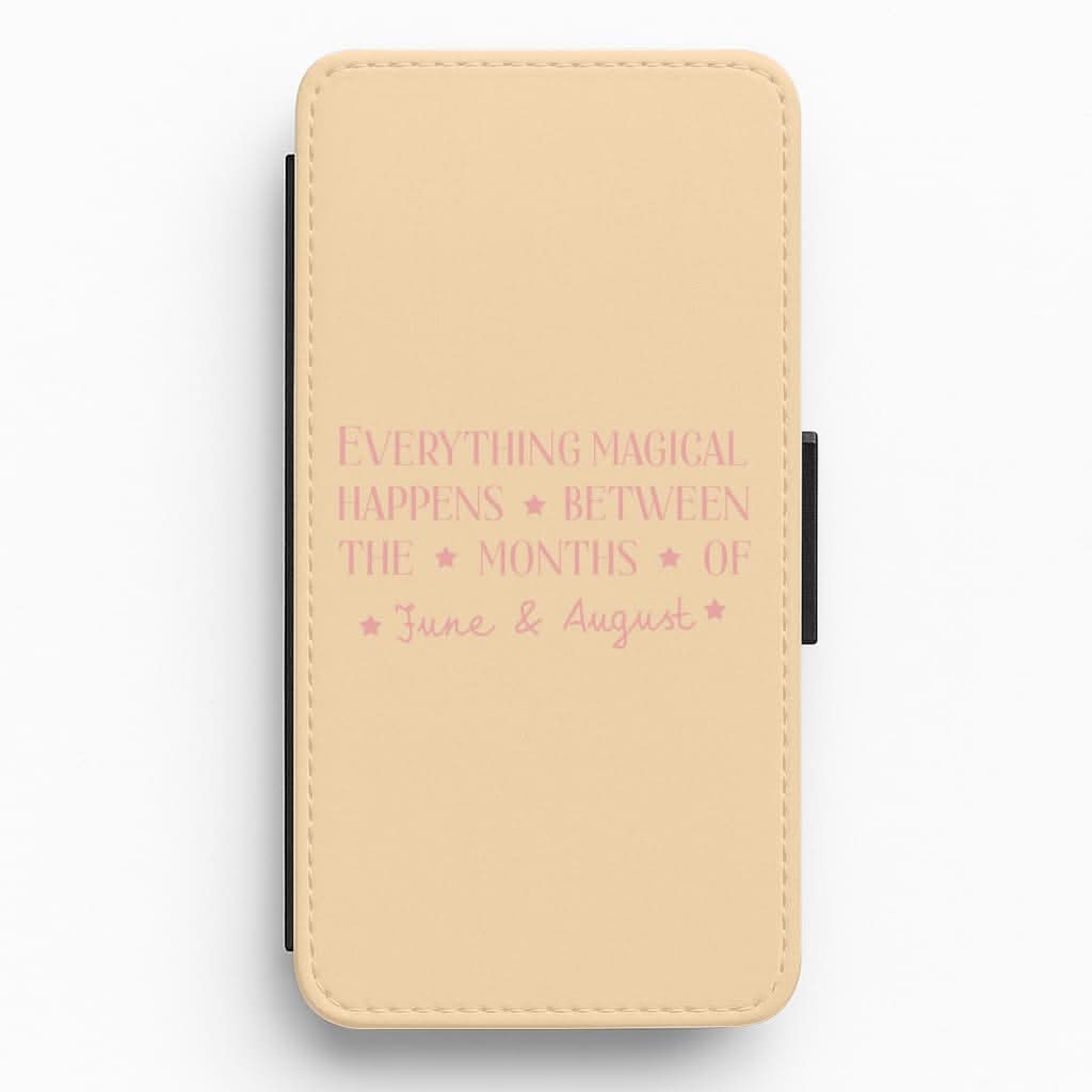 Everything Magical Happens Flip / Wallet Phone Case