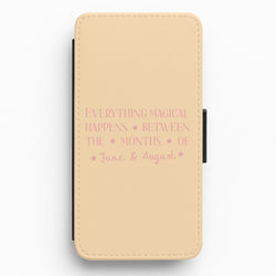 Everything Magical Happens Flip / Wallet Phone Case