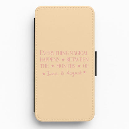 Everything Magical Happens Flip / Wallet Phone Case