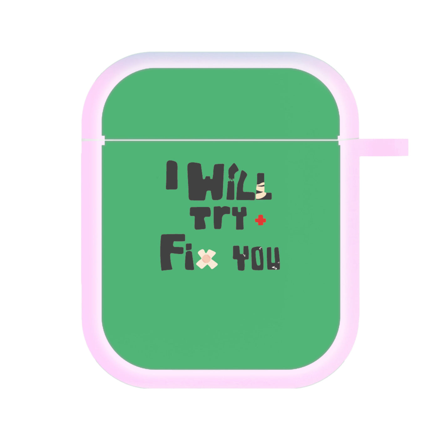 I Will Try To Fix You - Green Coldplay AirPods Case