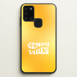 Gemini Vibes Gradient Zodiac Galaxy A21s Case