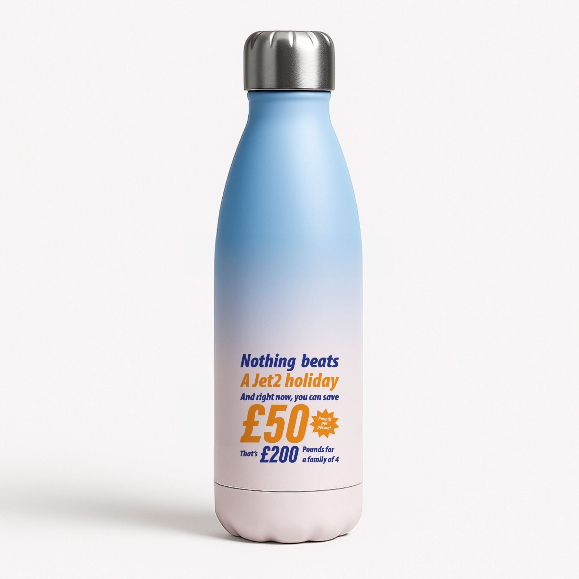 Nothing Beats A Jet Holiday Blue Water Bottle