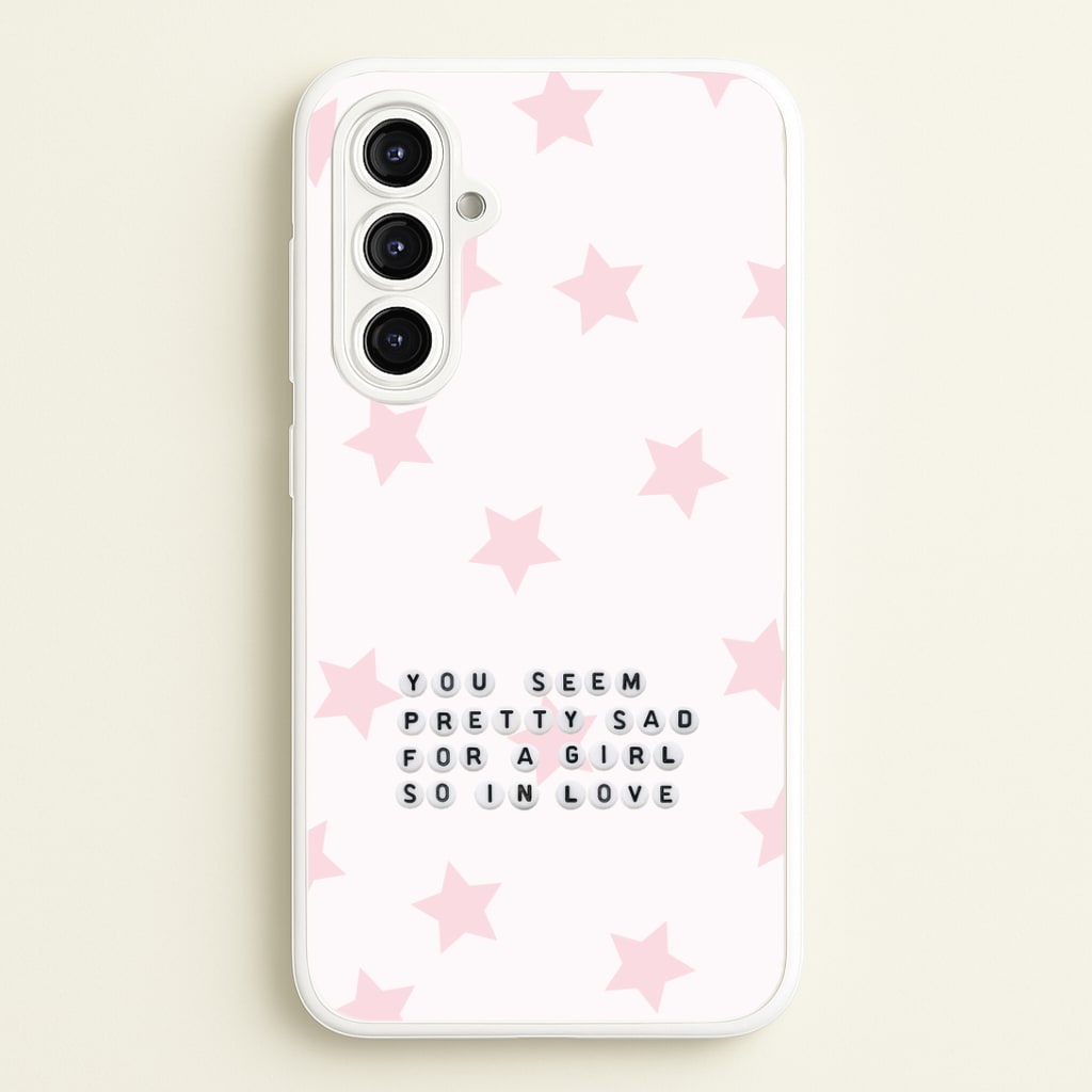 Pretty Sad Letter Beads Galaxy A16 Case