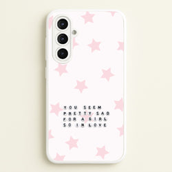 Pretty Sad Letter Beads Galaxy A16 Case