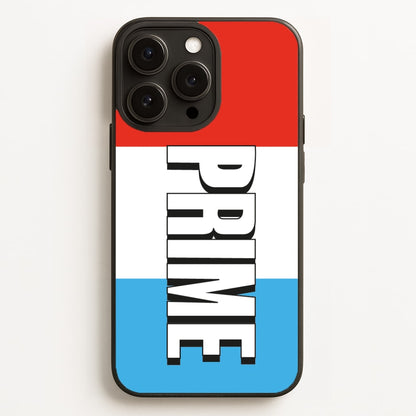 Prime - White And Red Phone Case for iPhone, Samsung Galaxy and Google Pixel