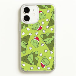 Christmas Frogs And Stars Plush Pattern iPhone 11 Case