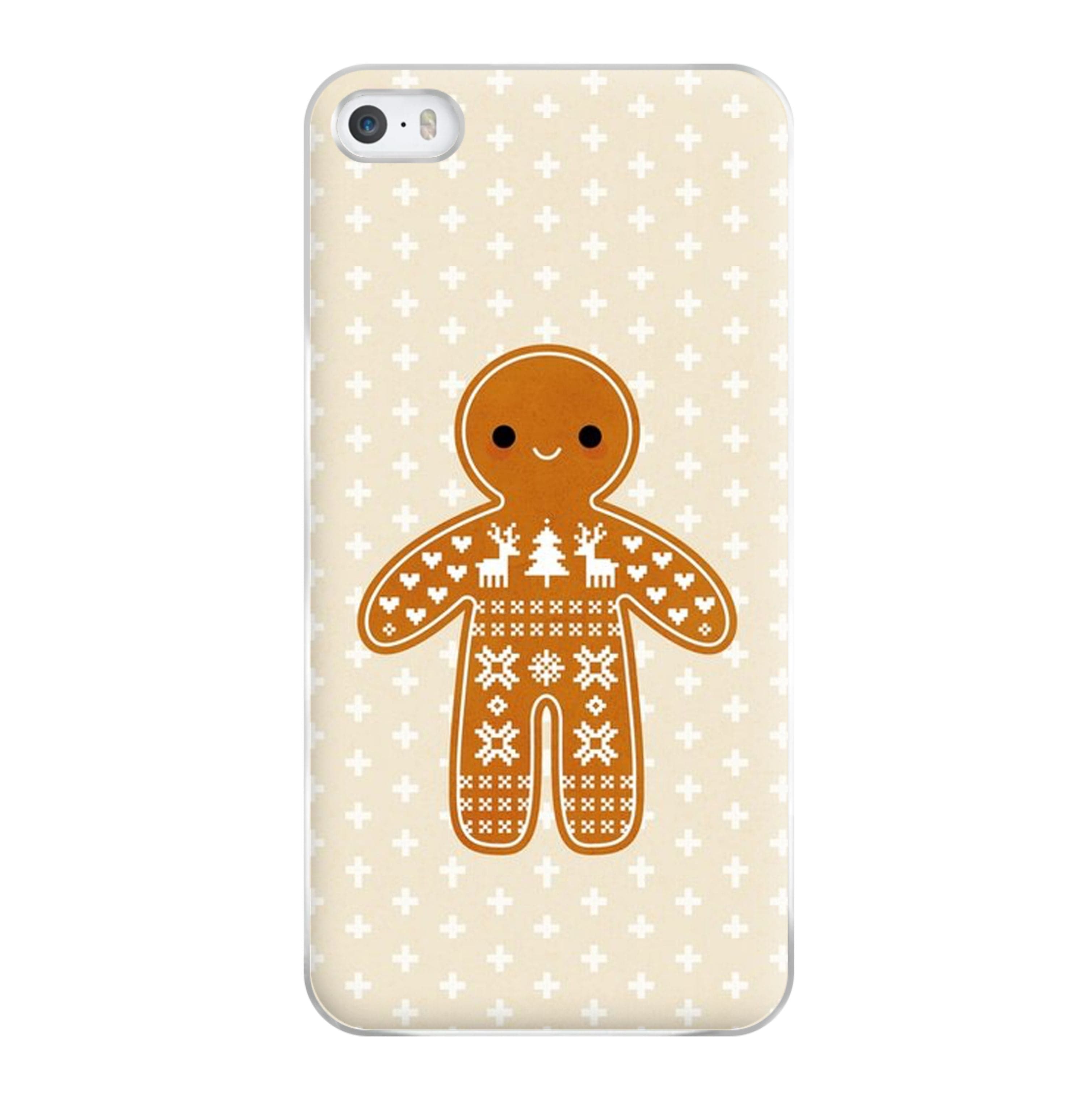 Christmas Jumper Pattern Gingerbread Man Phone Case