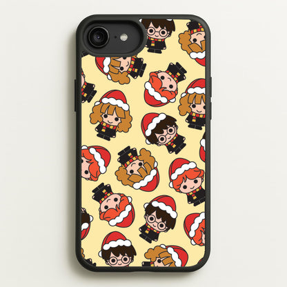 Wizards With Christmas Hats Pattern iPhone 6 Plus / 7 Plus / 8 Plus Case