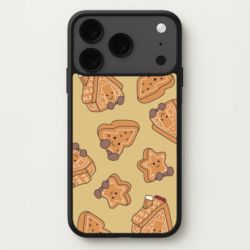 Gingerbread Plushies Pattern iPhone 17 Pro Case