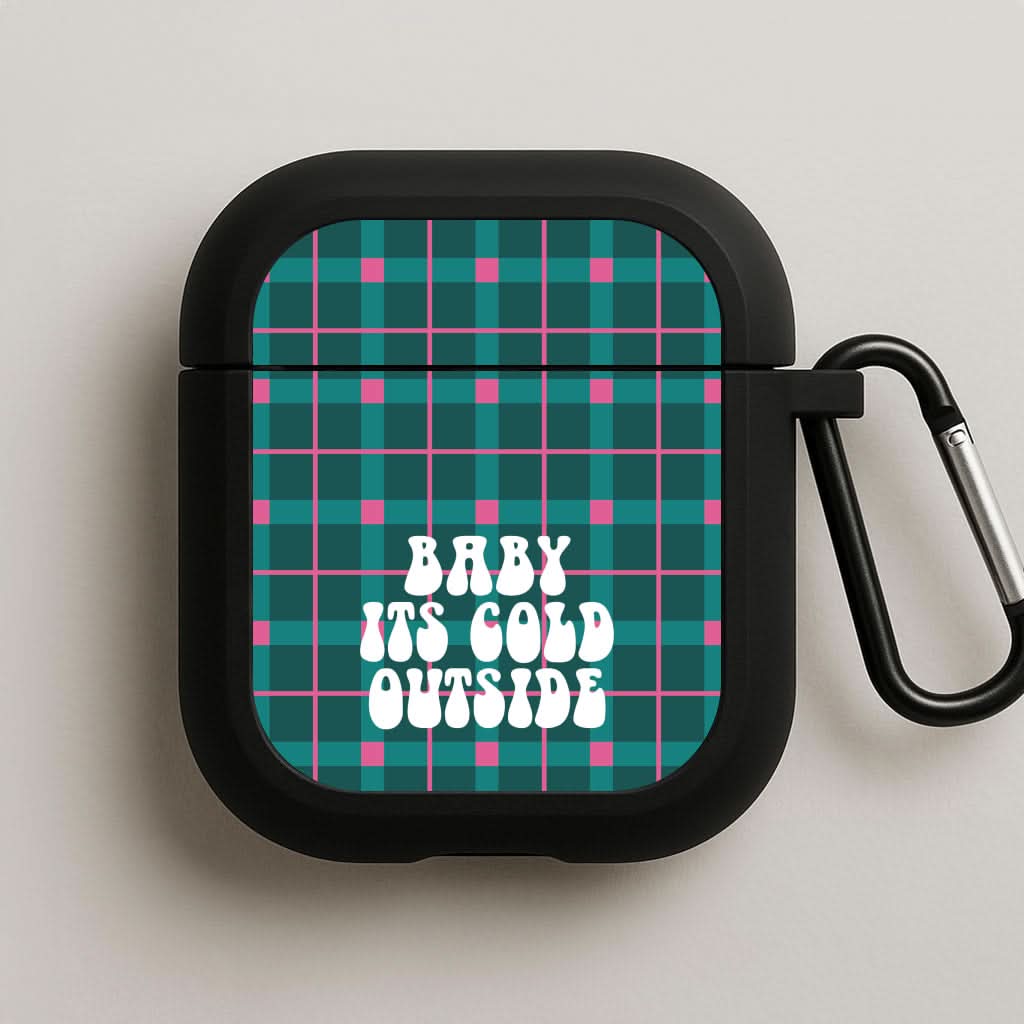 Baby It's Cold Outside Tartan AirPods Case