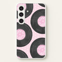 Thrifted Vinyl Polka Pattern Galaxy S25 Plus Case