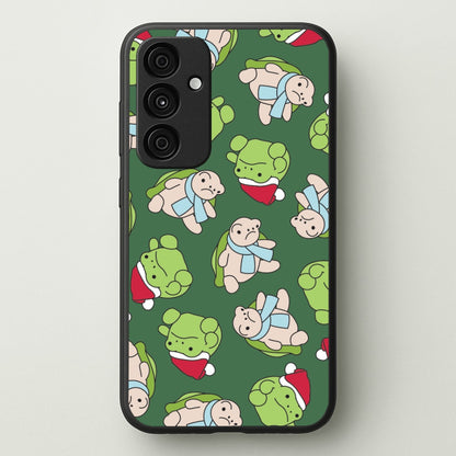Grumpy Christmas Plushies Pattern Galaxy A35 Case