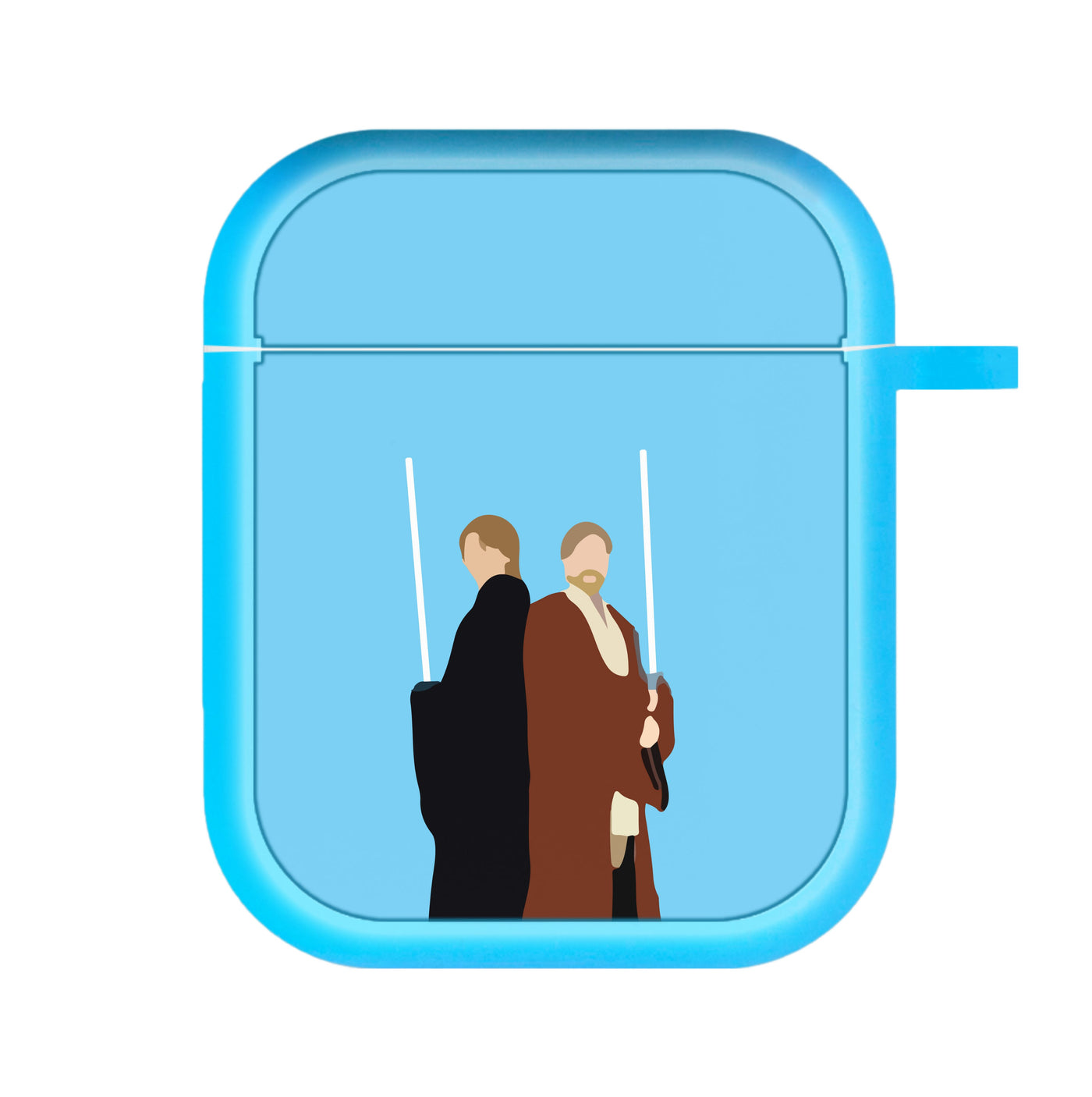Luke Skywalker And Obi-Wan Kenobi - Star Wars AirPods Case