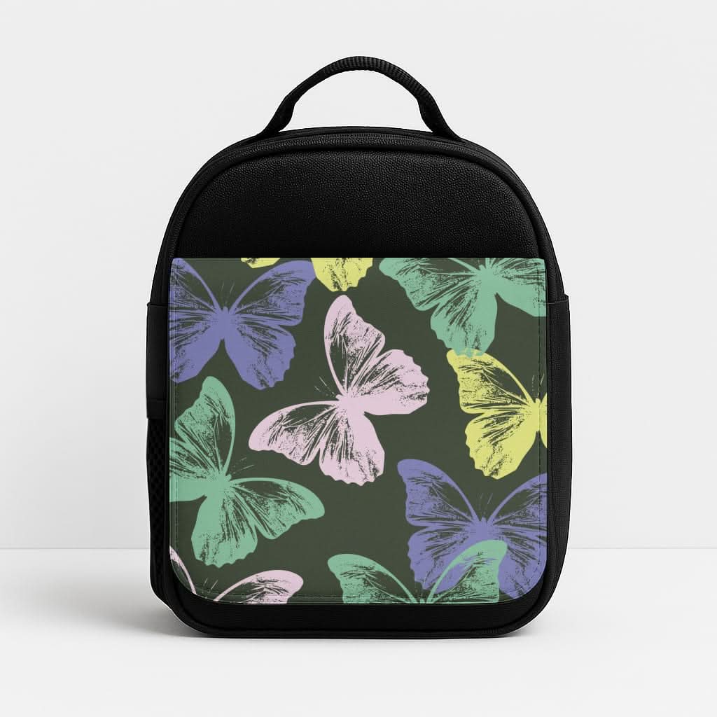 Colourful Butterfly Stamps Pattern Lunchbox