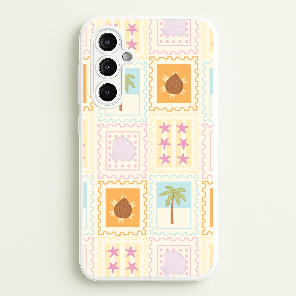 Tropical Stamps Galaxy A14 Case