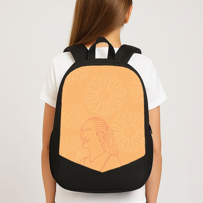 Belly And Daisies Outline School Bag