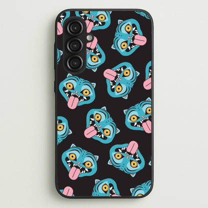 Demon Cat Pattern Galaxy S23FE Case