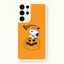Cartoon Beagle Pumpkin Galaxy S21 Ultra Case