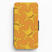 Sheriff Badge Pattern Flip / Wallet Phone Case 1