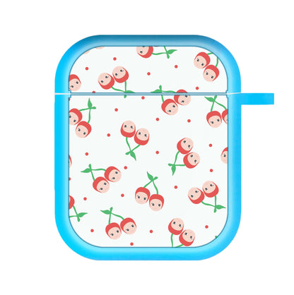 Cherry Angels Pattern AirPods Case
