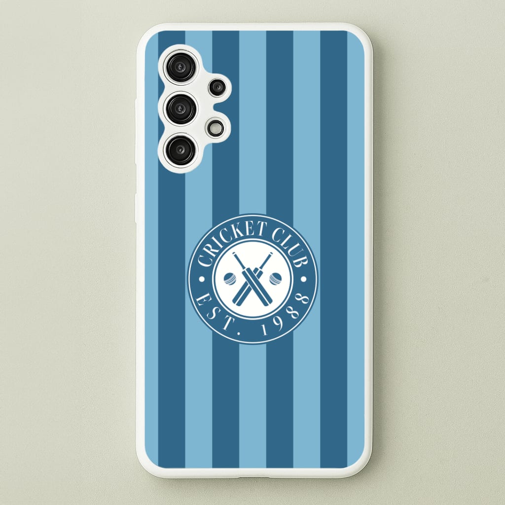 Stripey Cricket Badge Galaxy A13 Case