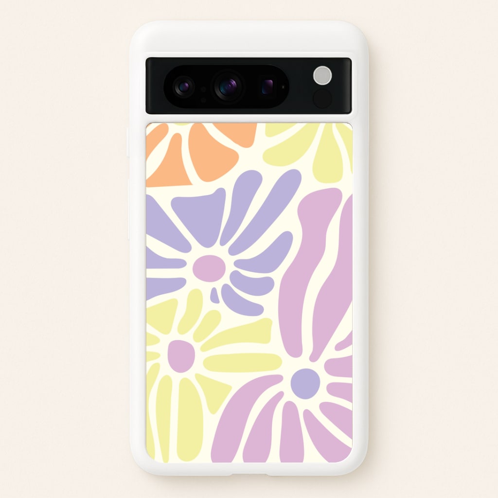 Pastel Abstract Flowers Google Pixel 8 Pro Case