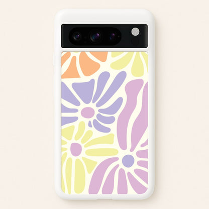 Pastel Abstract Flowers Google Pixel 8 Pro Case