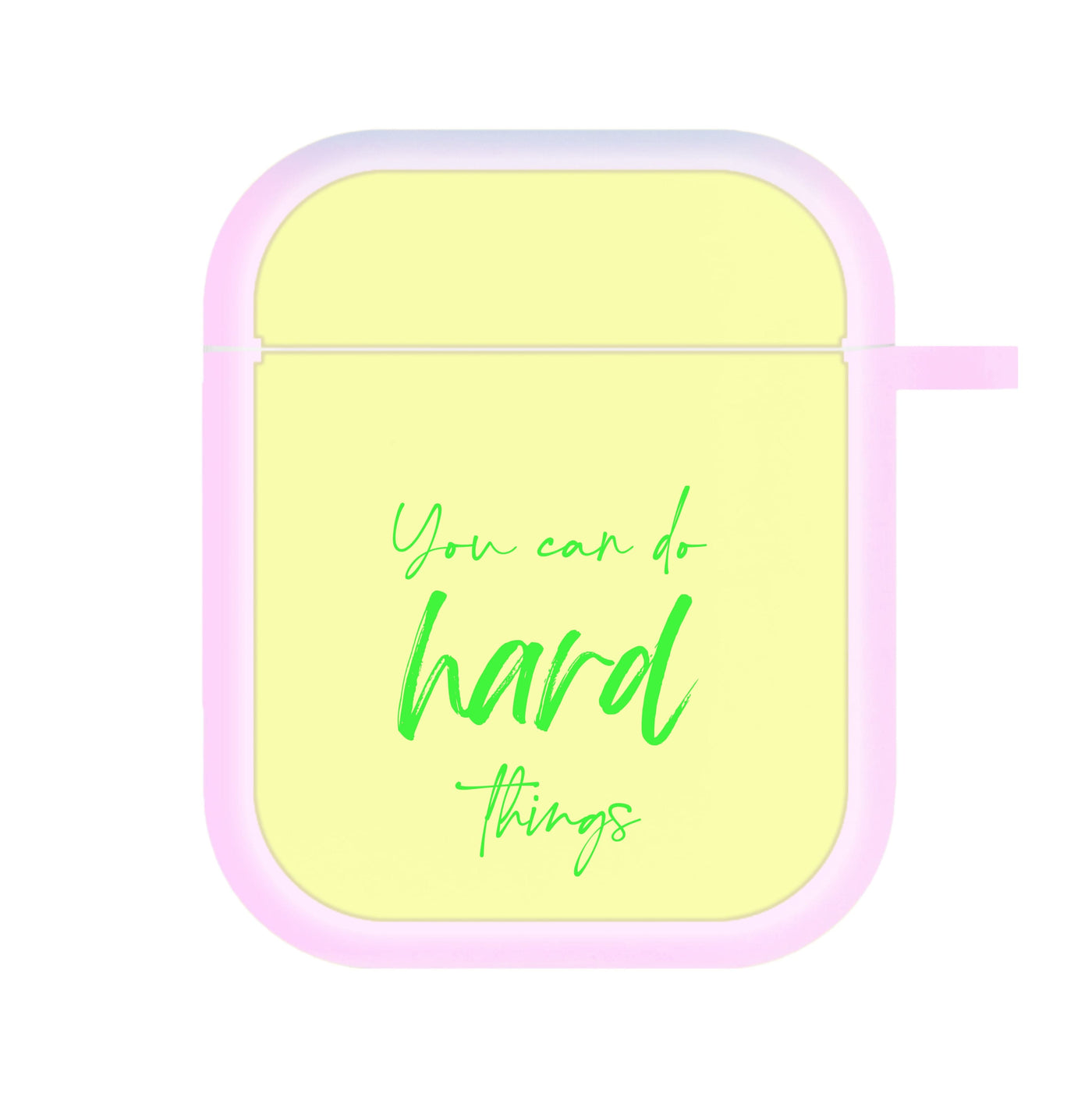 You Can Do Hard Things - Aesthetic Quote AirPods Case
