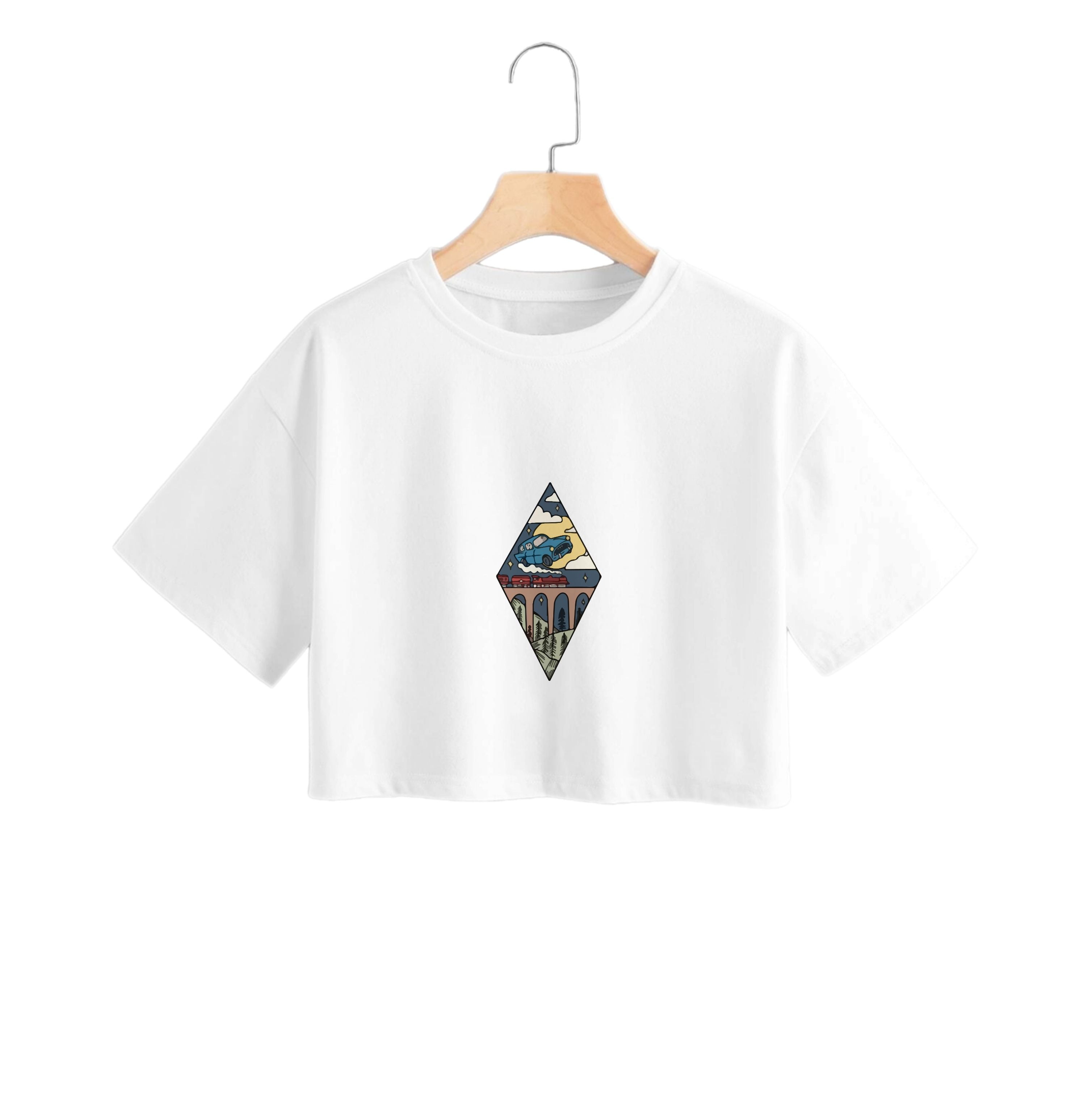 Flying Car Crop Top