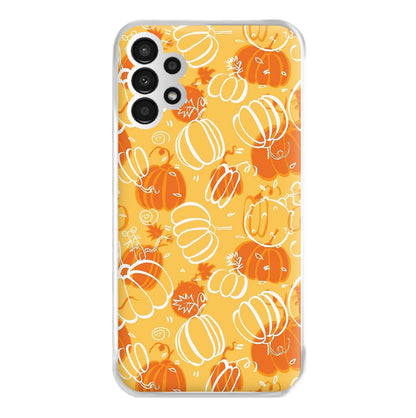 Drawn Pumpkin Pattern Phone Case