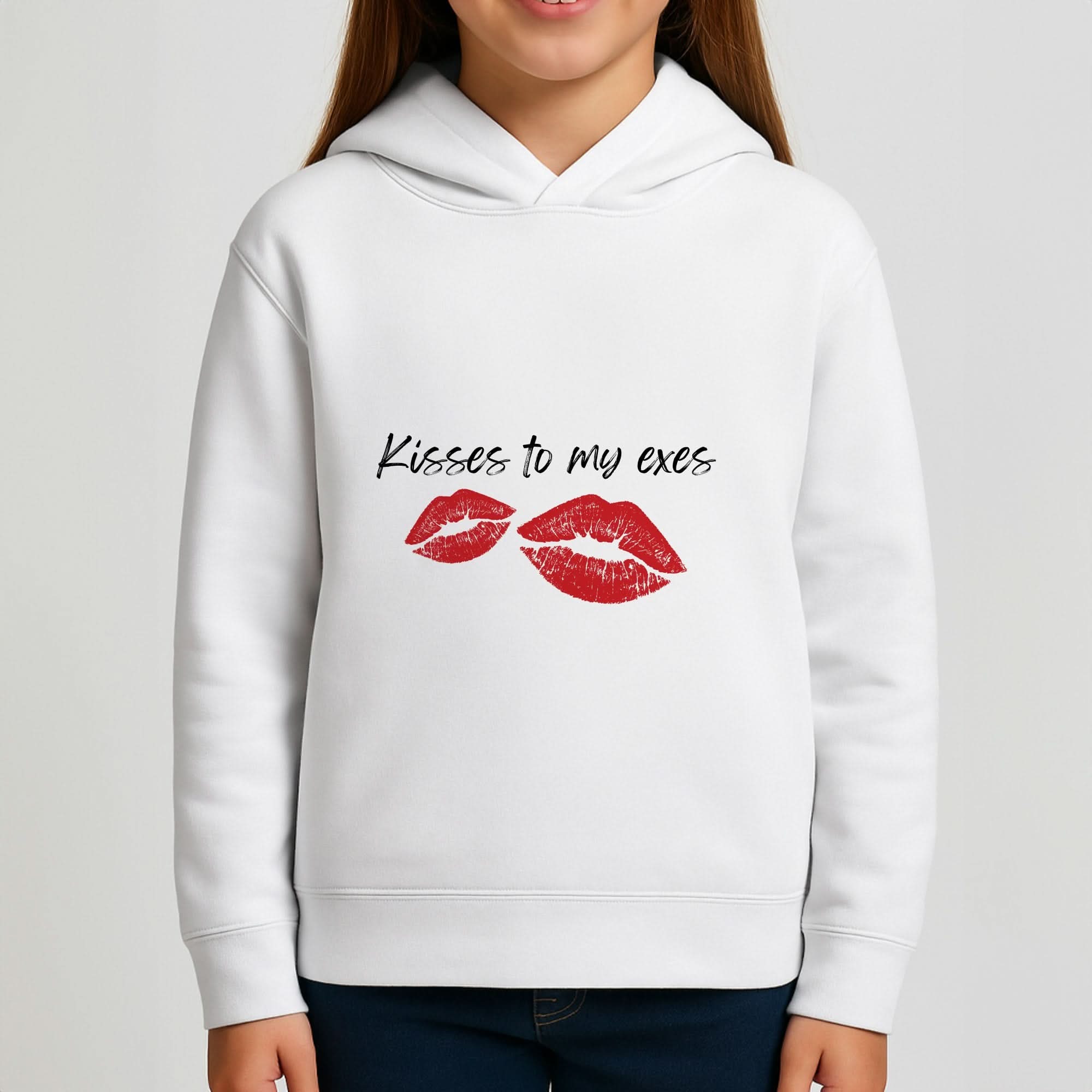 Kisses To My Exes Girls Hoodie