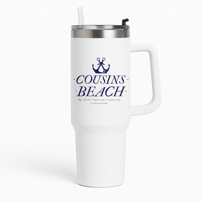Stripes Cousin Beach Tumbler