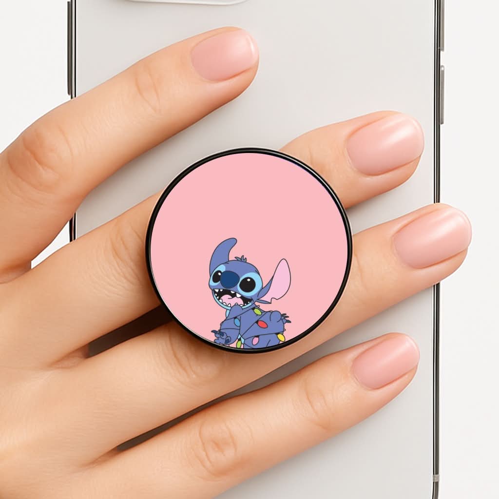 Cute Blue Alien Fairylights FunGrip