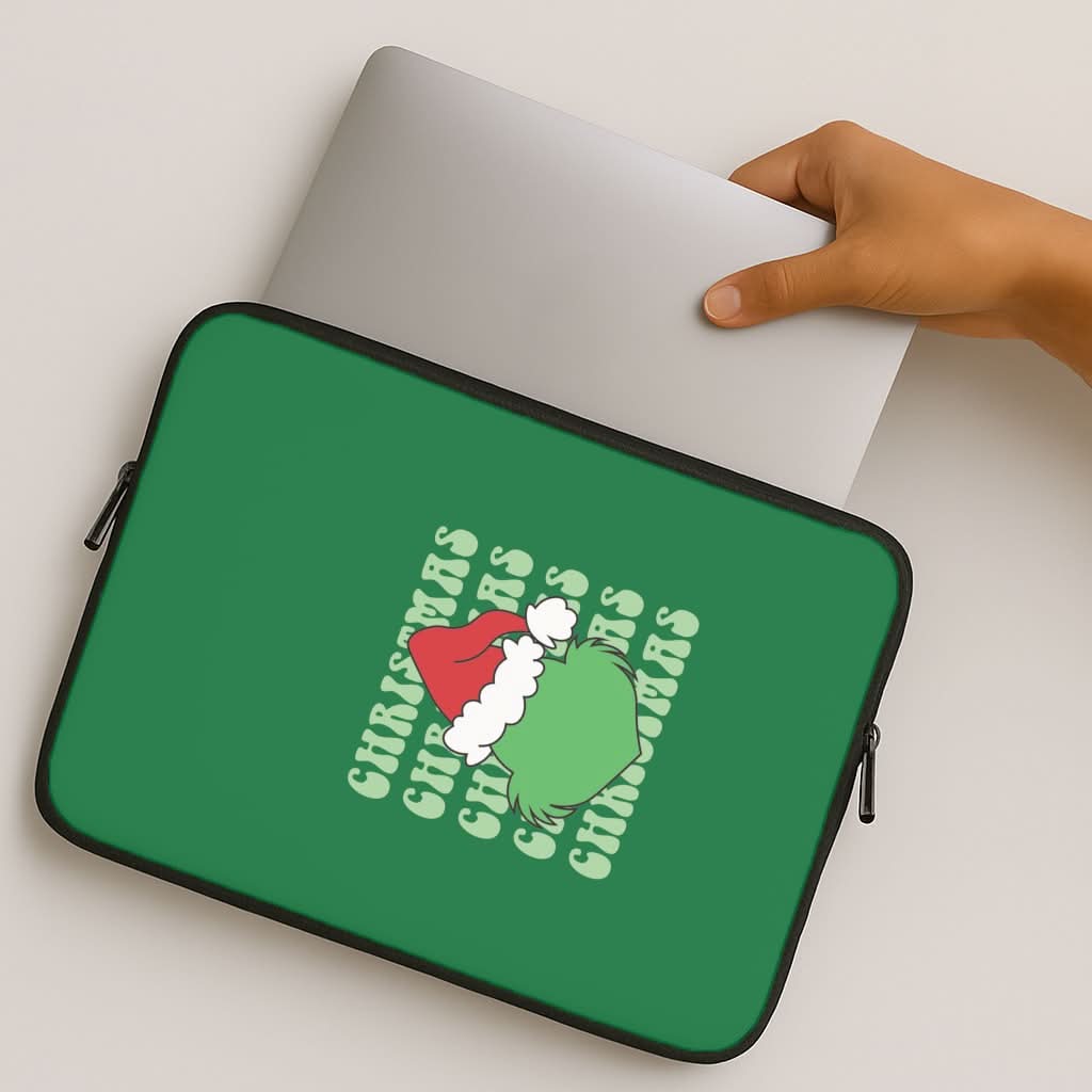 Green Creature Christmas MacBook Cover