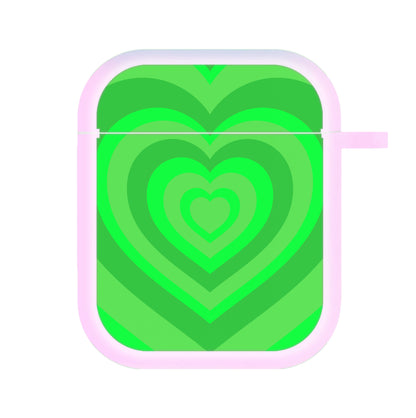 Green - Colourful Hearts AirPods Case