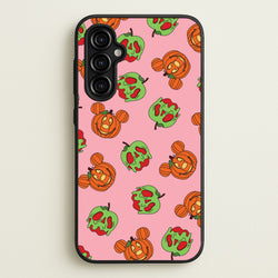 Pumpkin Mouse And Poison Apple Pattern Galaxy A54 Case