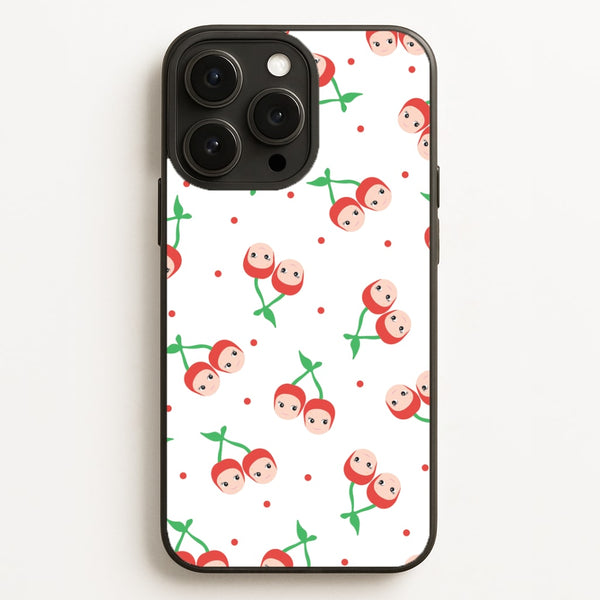 Cherry Angels Pattern iPhone 16 Pro Case