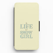 TLOAS Bedazzled Writing Flip / Wallet Phone Case 1