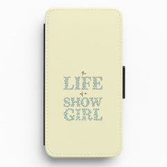 TLOAS Bedazzled Writing Flip / Wallet Phone Case