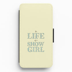 TLOAS Bedazzled Writing Flip / Wallet Phone Case